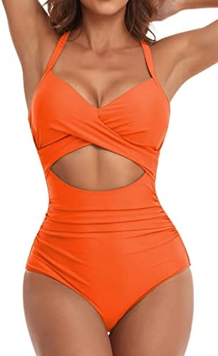 Cutout High Waisted One Piece Swimsuits