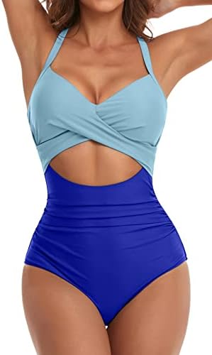 Cutout High Waisted One Piece Swimsuits
