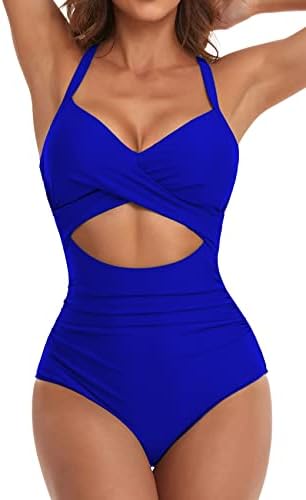 Cutout High Waisted One Piece Swimsuits