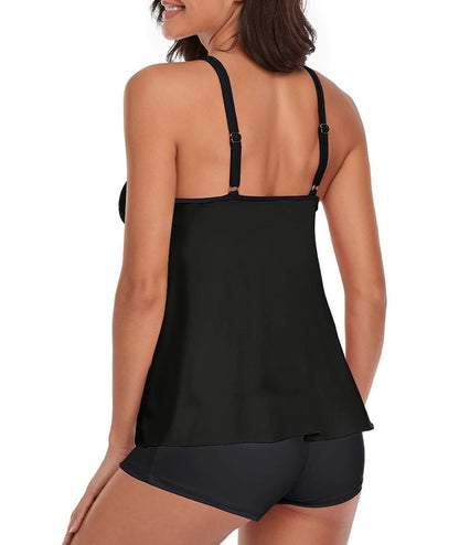 Tummy Control Long Torso Tankini Swimsuits