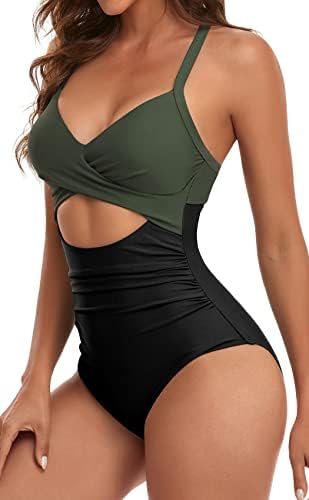 Cutout High Waisted One Piece Swimsuits