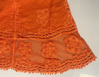 Eomenie Women's Contrast Lace Bathing Suit Cover Up V-Neck Swimsuit Coverups Loose Swimwear Beach Dress Beachwear