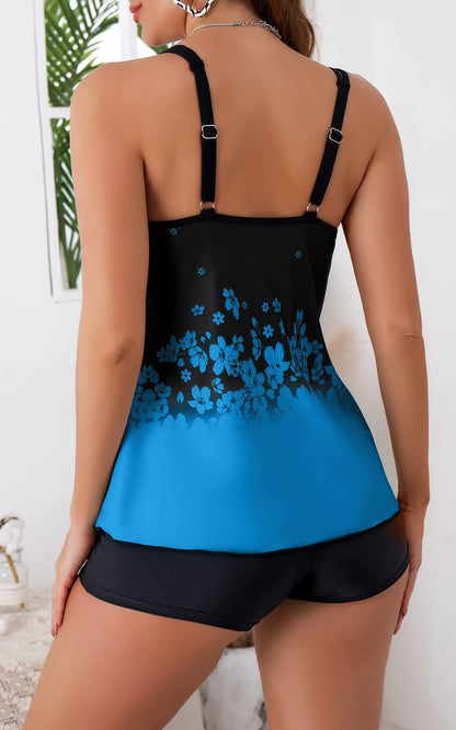 Tummy Control Long Torso Tankini Swimsuits