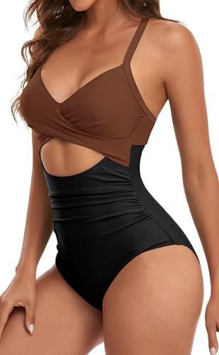 Cutout High Waisted One Piece Swimsuits
