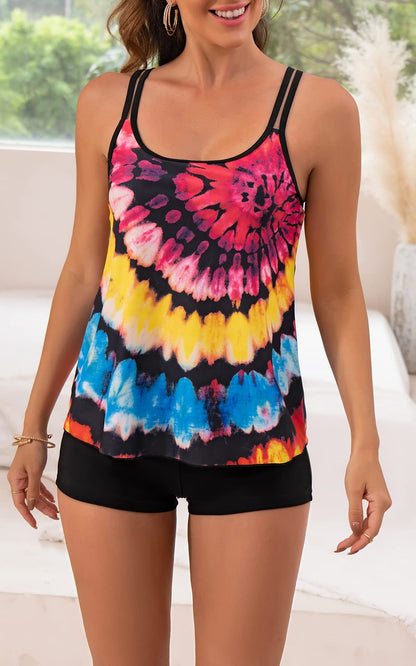 Tummy Control Long Torso Tankini Swimsuits