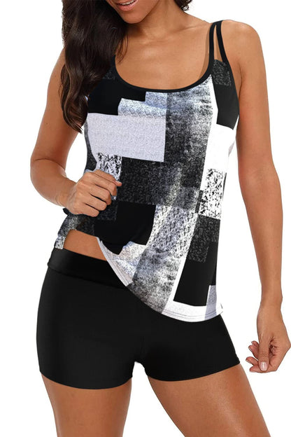 Tummy Control Long Torso Tankini Swimsuits