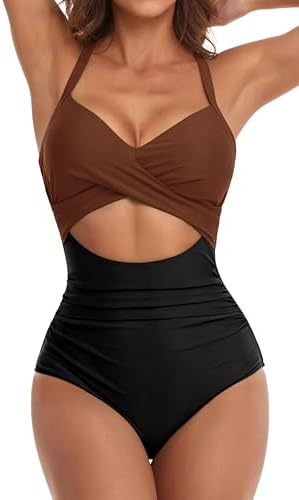 Cutout High Waisted One Piece Swimsuits