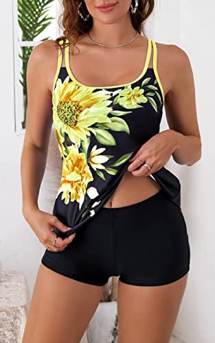 Tummy Control Long Torso Tankini Swimsuits