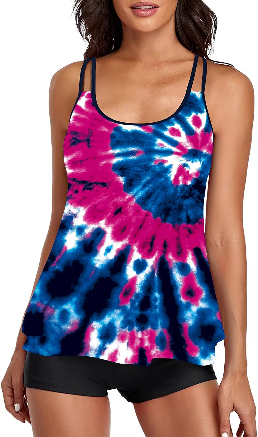 Tummy Control Long Torso Tankini Swimsuits