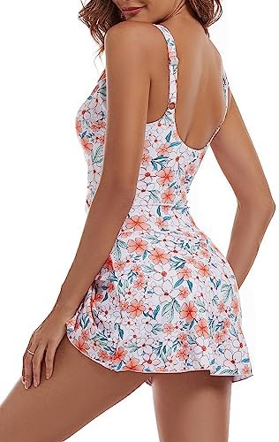 One Piece Tummy Control Swimdress for Women